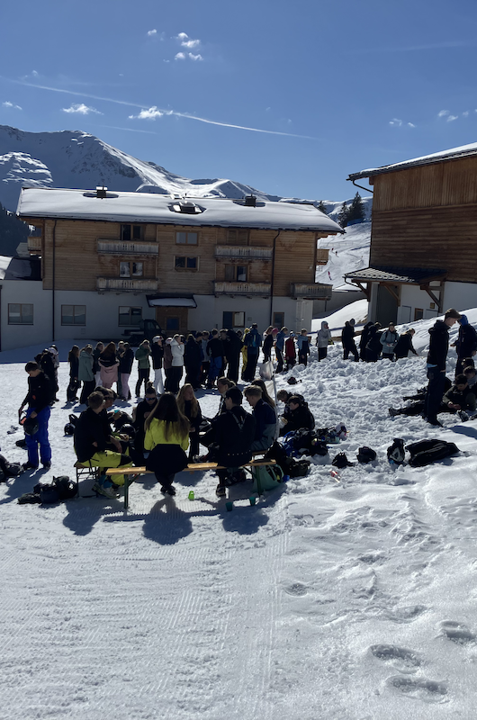 Skitur - spisning i det fri